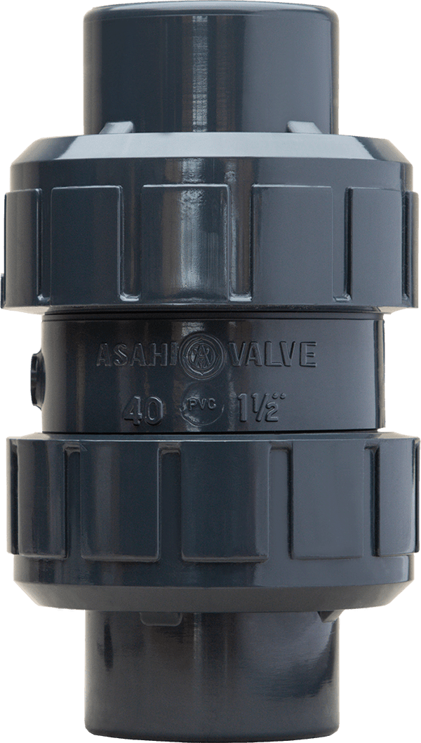 True Union Ball Check Valve (1/2″ – 2″) and Single Union Ball Check Valve (3″ – 4″)