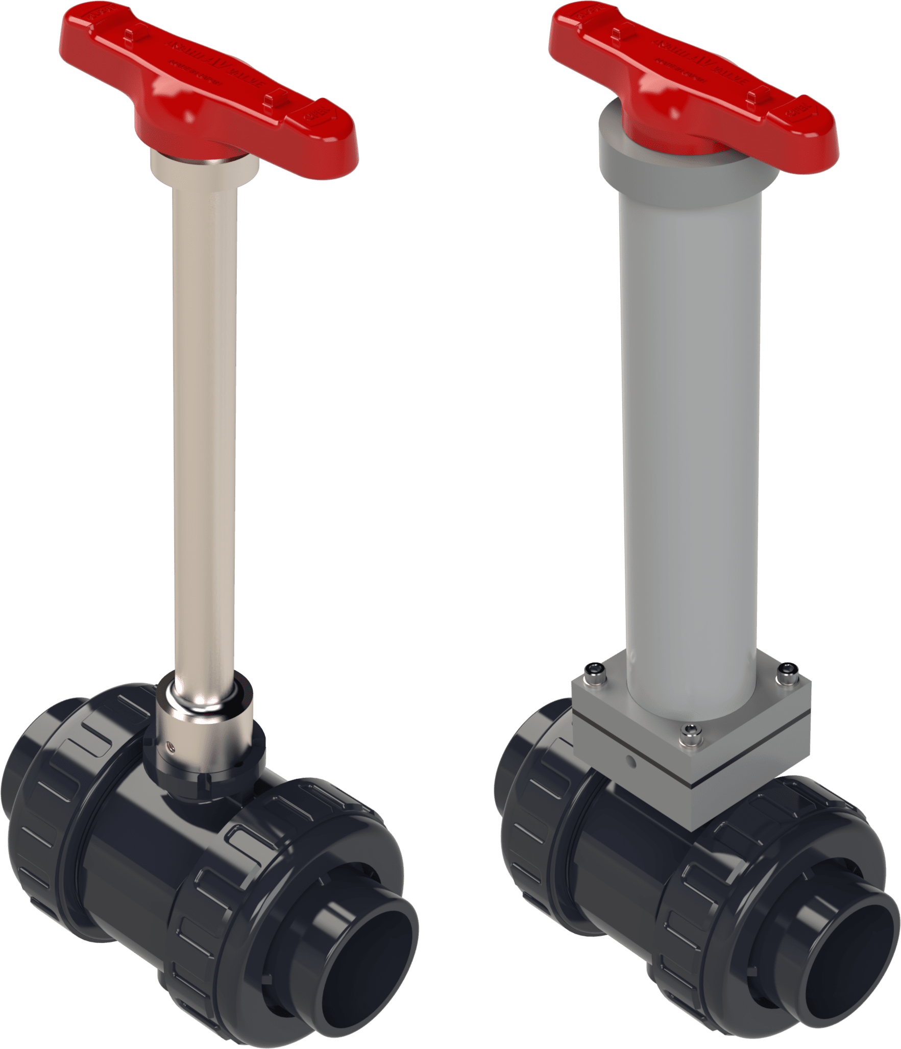 Type-21 and Type-23 Ball Valves Single Piece and 2-Piece Stem Extensions